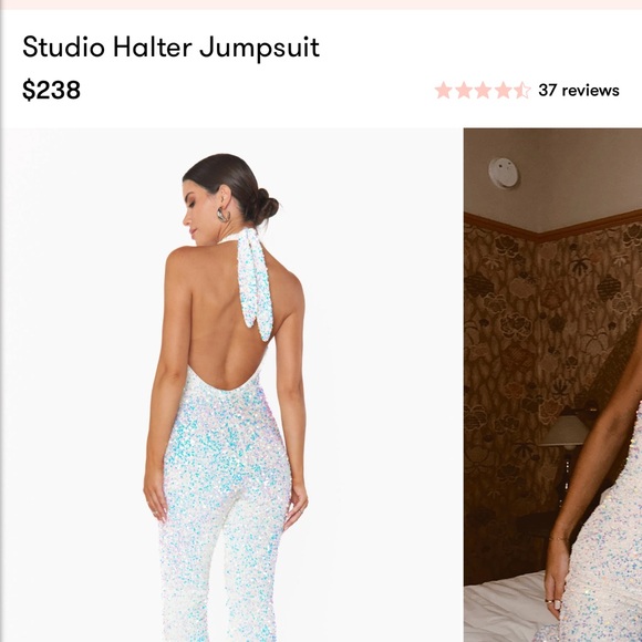 Show Me Your MuMu Multicolor Studio Halter Jumpsuit - Picture 2 of 3